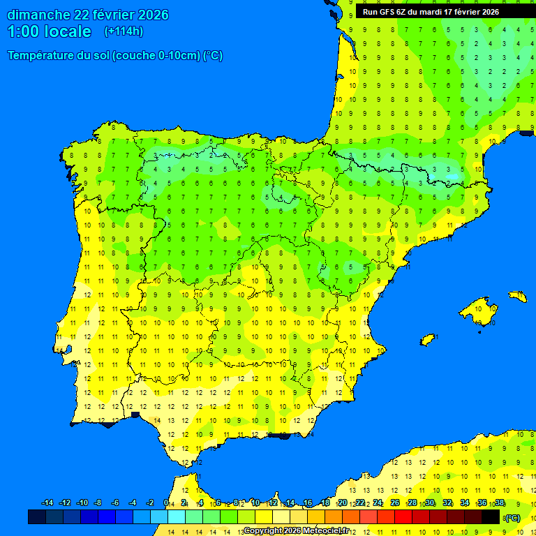 Modele GFS - Carte pr�visions 