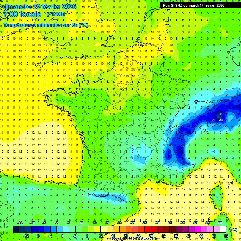Modele GFS - Carte pr�visions 