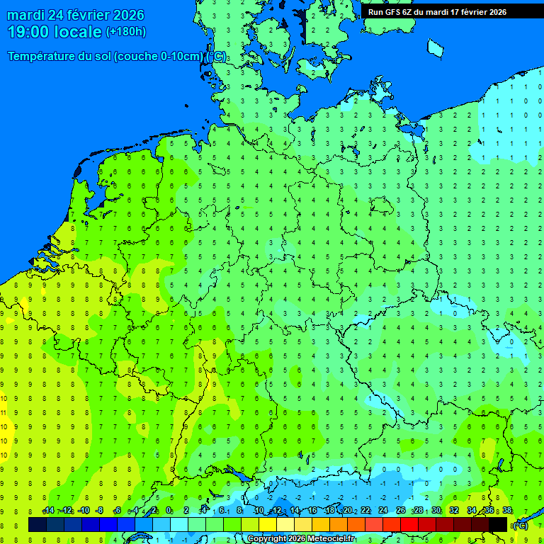 Modele GFS - Carte pr�visions 