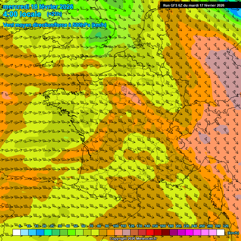 Modele GFS - Carte pr�visions 