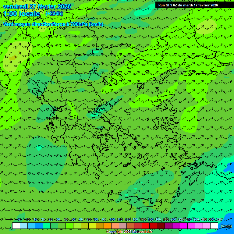 Modele GFS - Carte pr�visions 