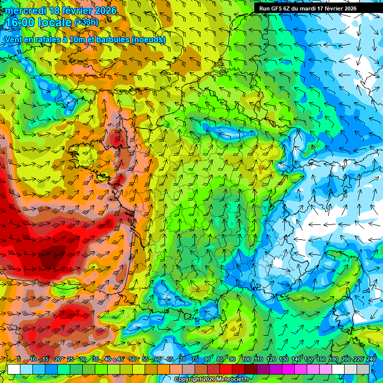 Modele GFS - Carte pr�visions 