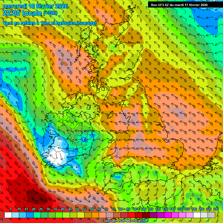 Modele GFS - Carte pr�visions 