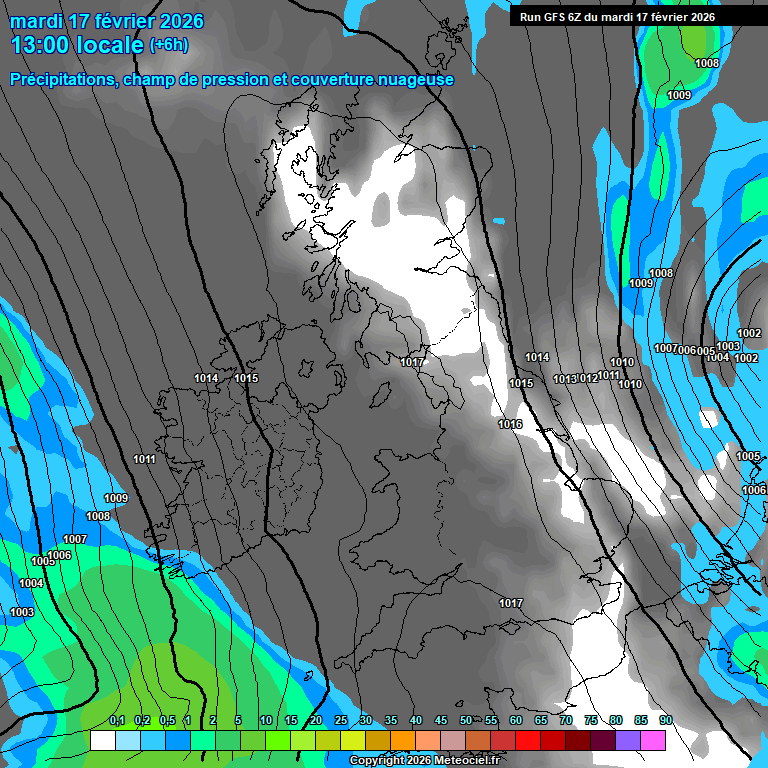 Modele GFS - Carte pr�visions 