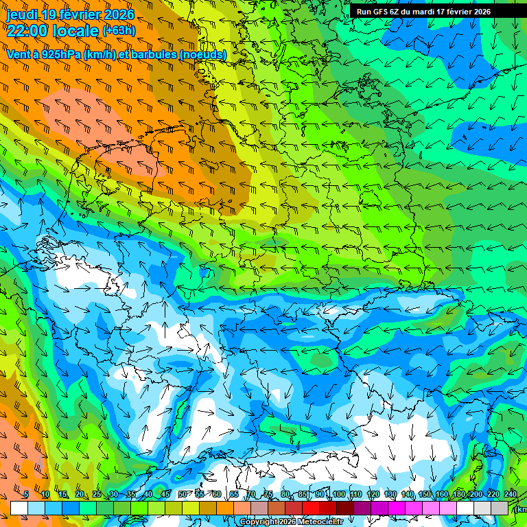 Modele GFS - Carte pr�visions 