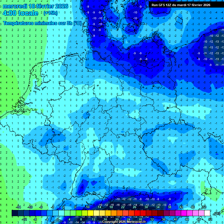 Modele GFS - Carte pr�visions 
