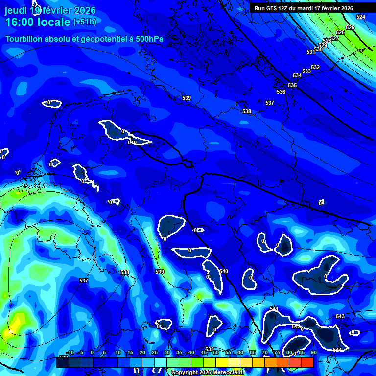 Modele GFS - Carte pr�visions 