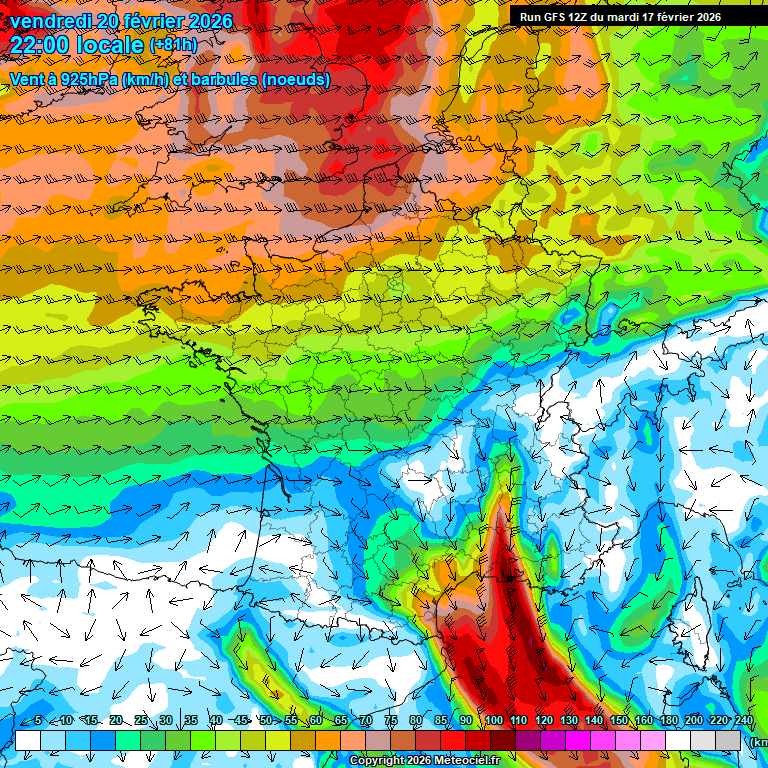 Modele GFS - Carte pr�visions 