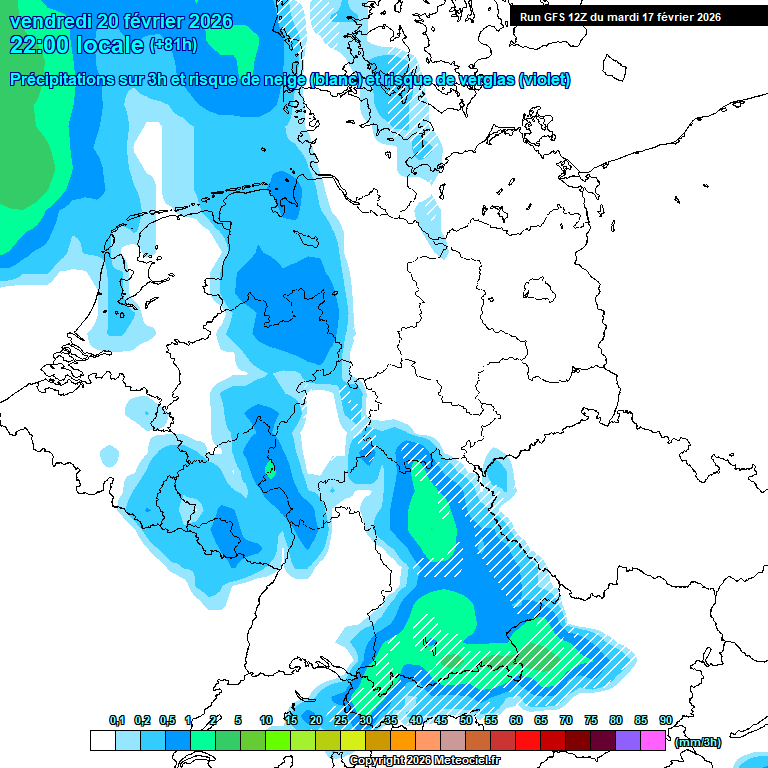 Modele GFS - Carte pr�visions 
