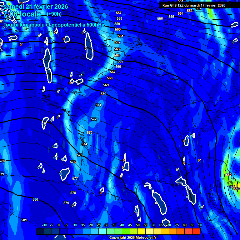 Modele GFS - Carte pr�visions 