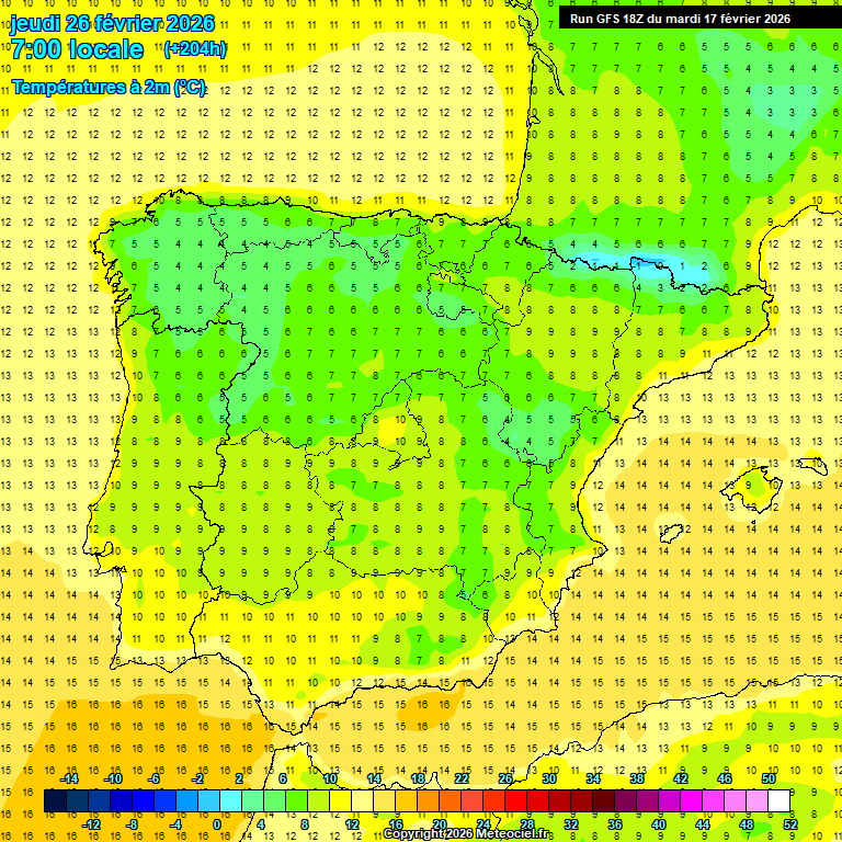 Modele GFS - Carte pr�visions 