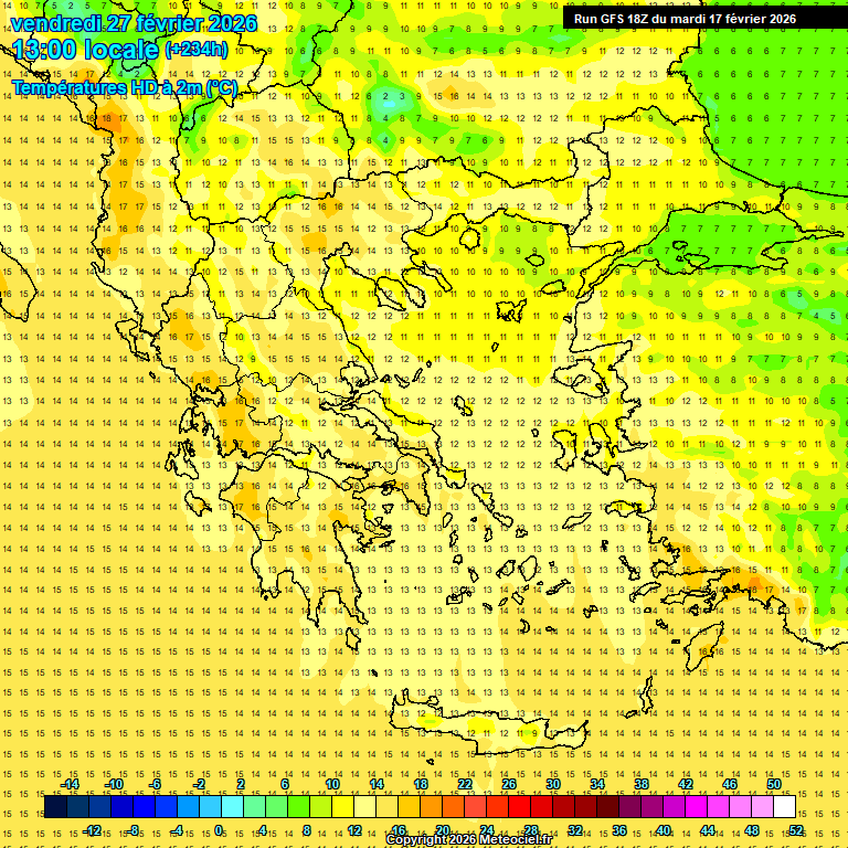 Modele GFS - Carte pr�visions 