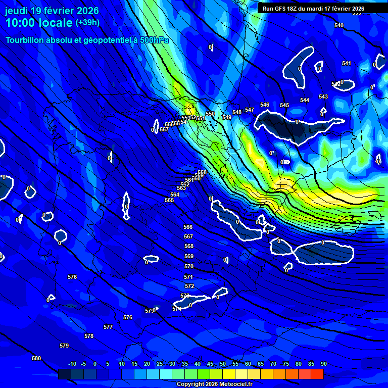 Modele GFS - Carte pr�visions 