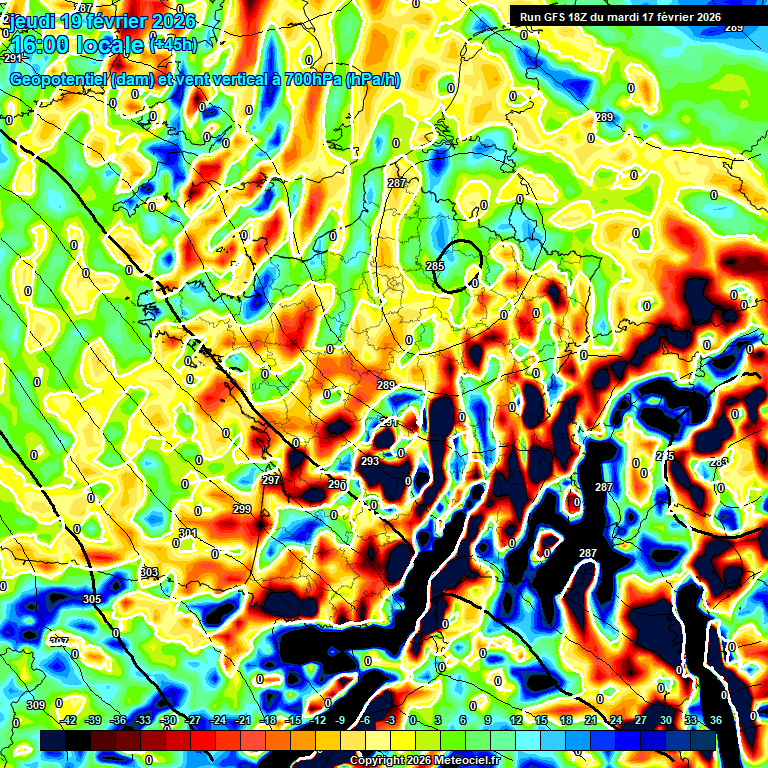 Modele GFS - Carte pr�visions 