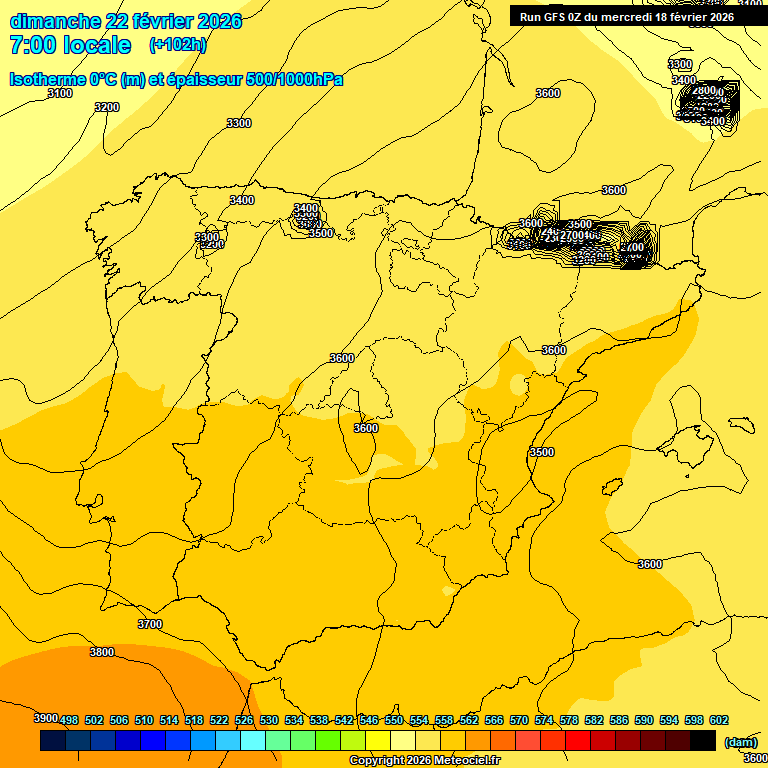 Modele GFS - Carte pr�visions 