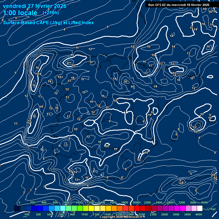 Modele GFS - Carte pr�visions 