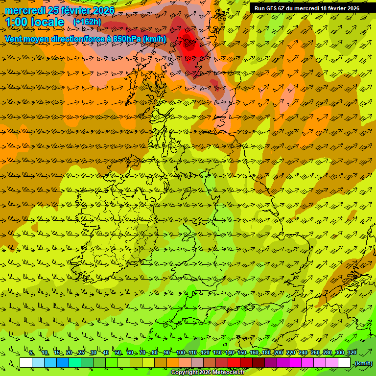 Modele GFS - Carte pr�visions 