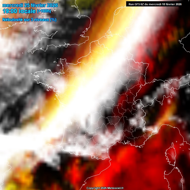 Modele GFS - Carte pr�visions 