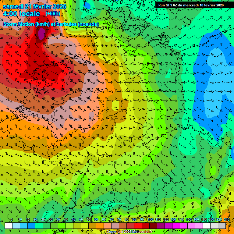 Modele GFS - Carte pr�visions 