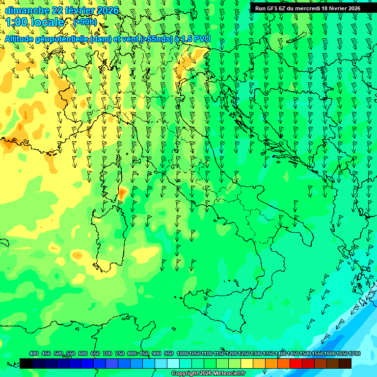 Modele GFS - Carte pr�visions 
