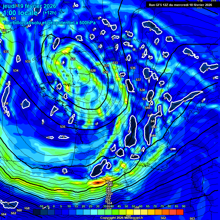 Modele GFS - Carte pr�visions 
