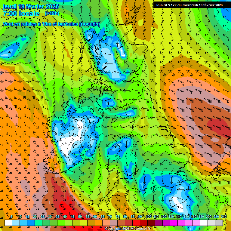 Modele GFS - Carte pr�visions 