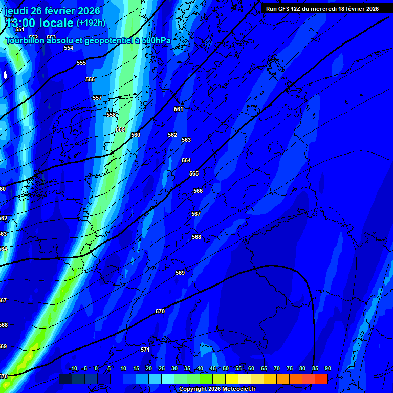 Modele GFS - Carte pr�visions 