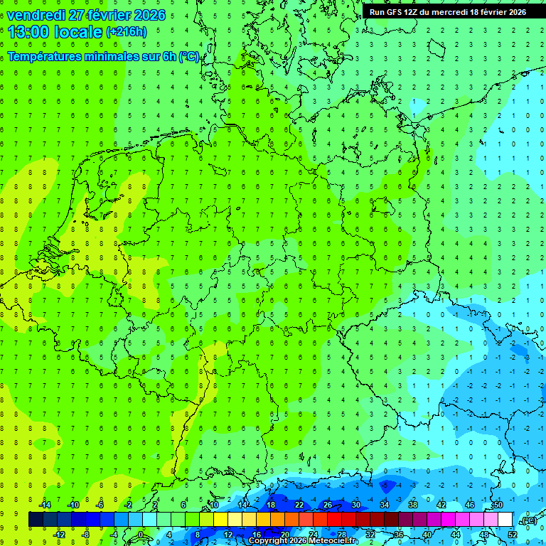 Modele GFS - Carte pr�visions 