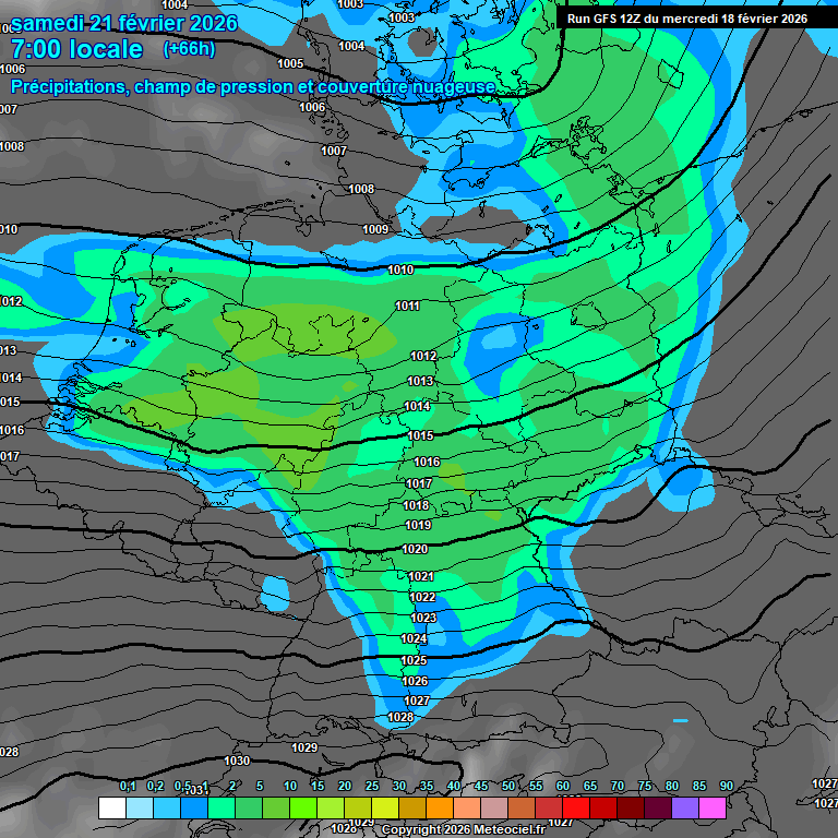 Modele GFS - Carte pr�visions 