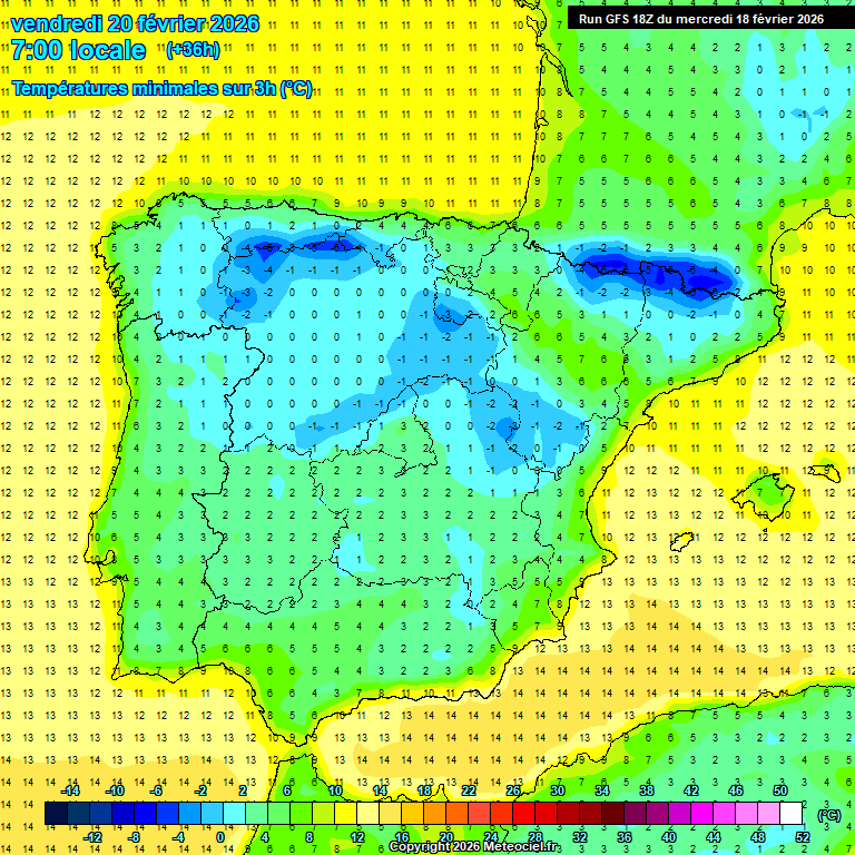 Modele GFS - Carte pr�visions 