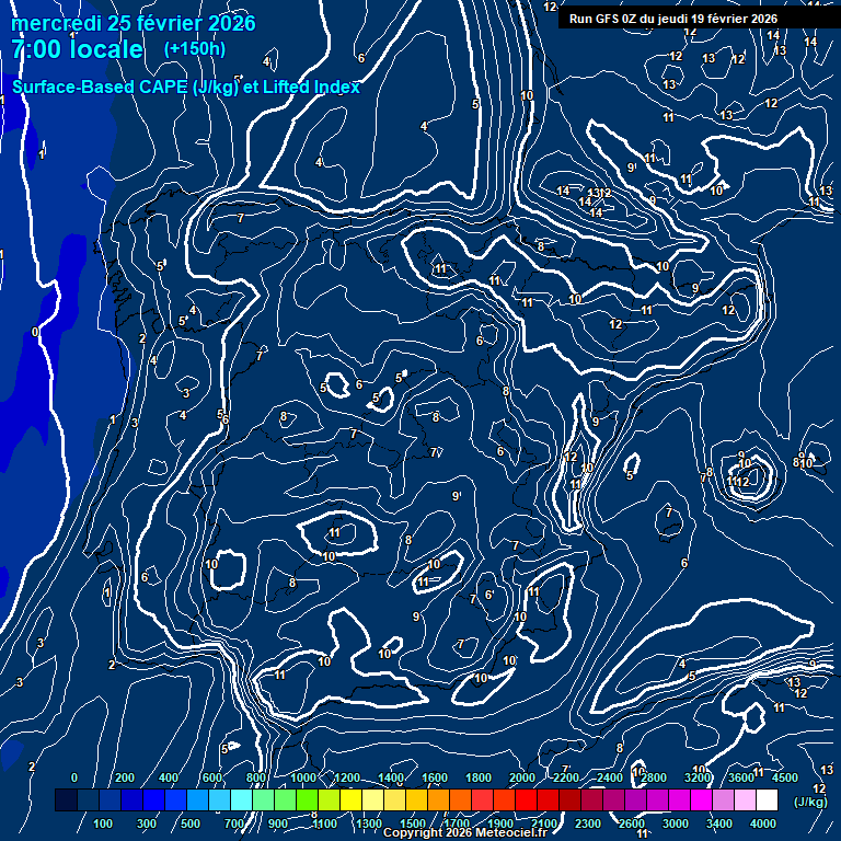 Modele GFS - Carte pr�visions 
