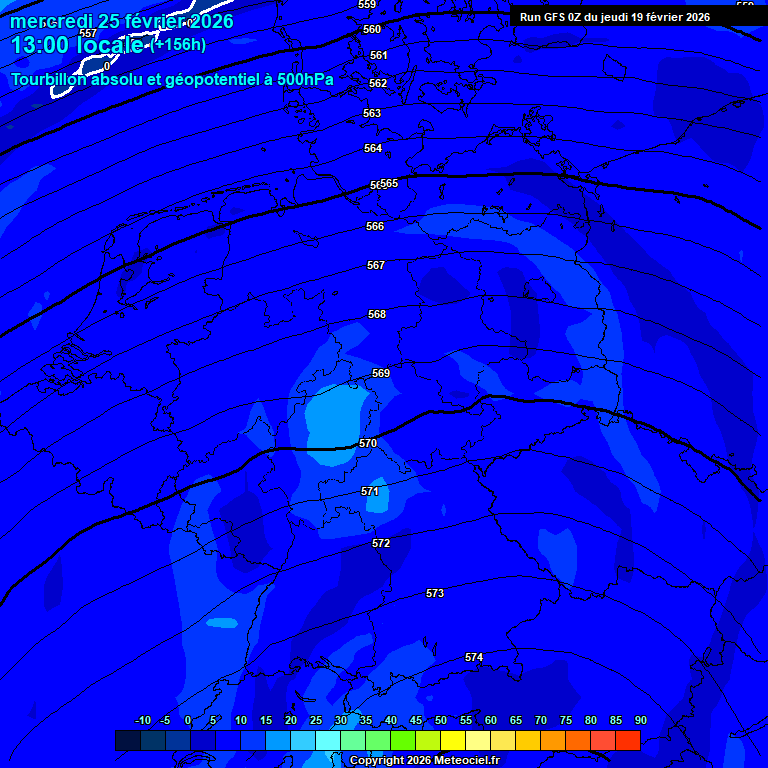 Modele GFS - Carte pr�visions 