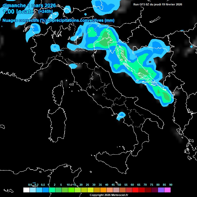 Modele GFS - Carte pr�visions 