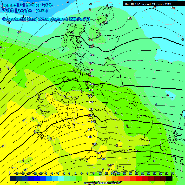 Modele GFS - Carte pr�visions 