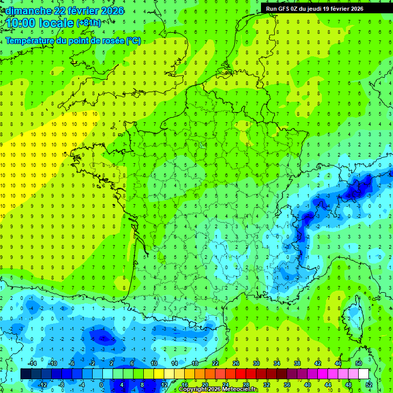 Modele GFS - Carte pr�visions 