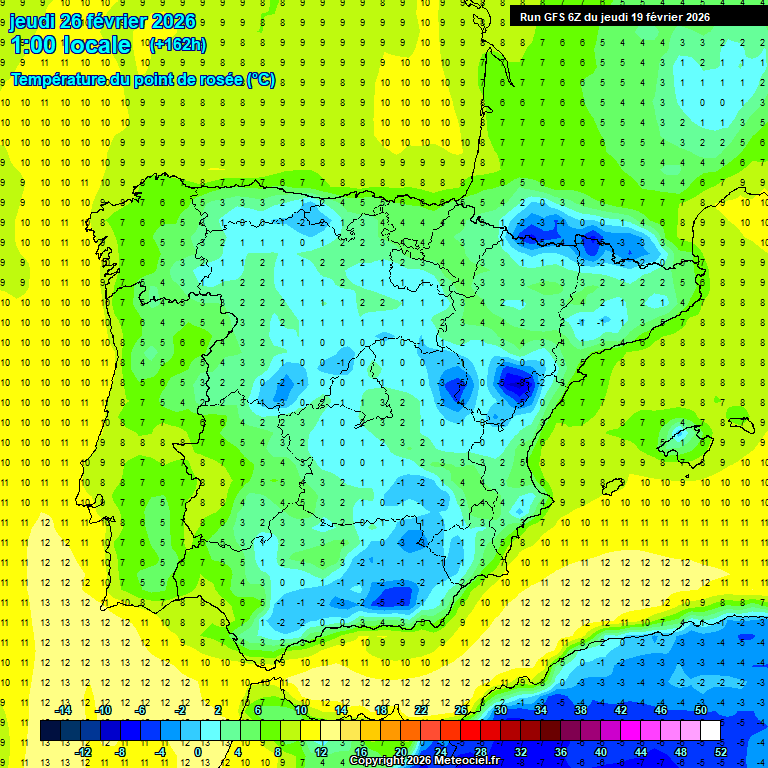 Modele GFS - Carte pr�visions 
