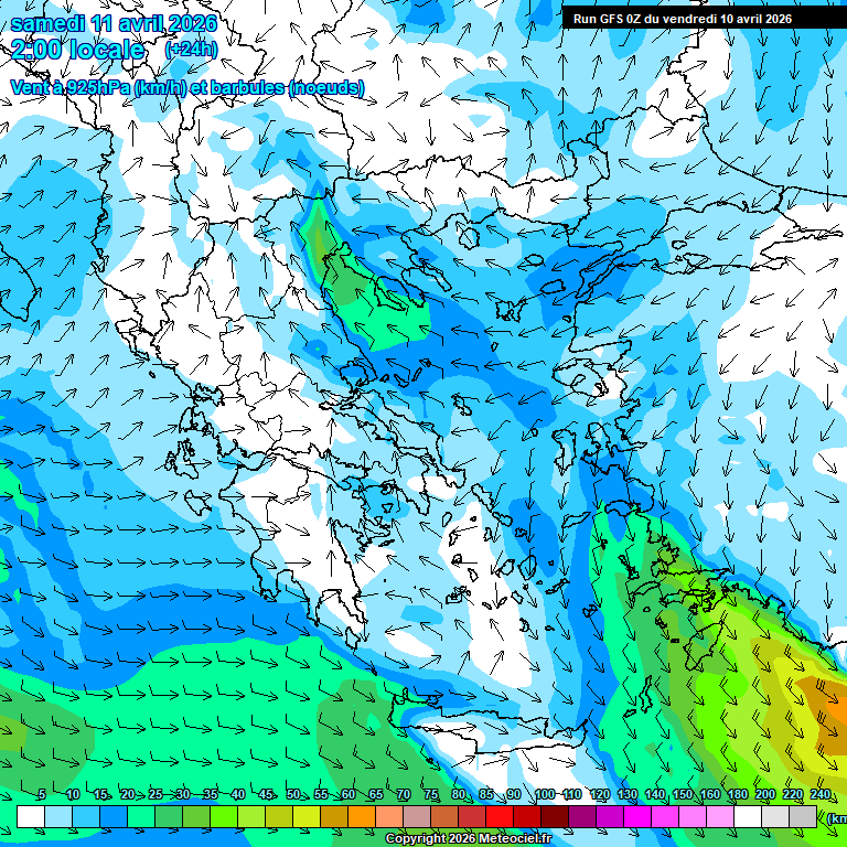 Modele GFS - Carte pr�visions 