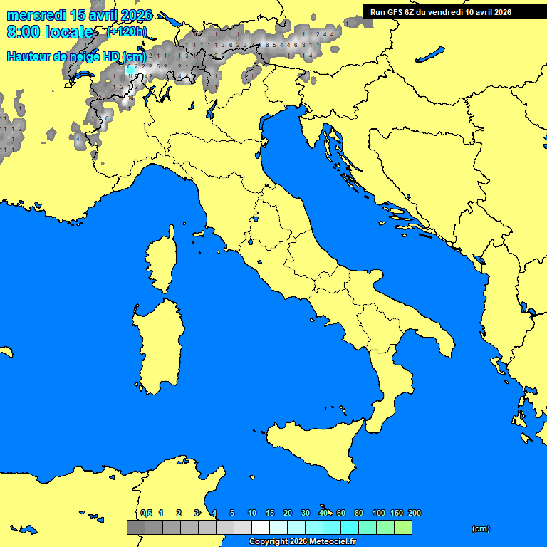 Modele GFS - Carte pr�visions 