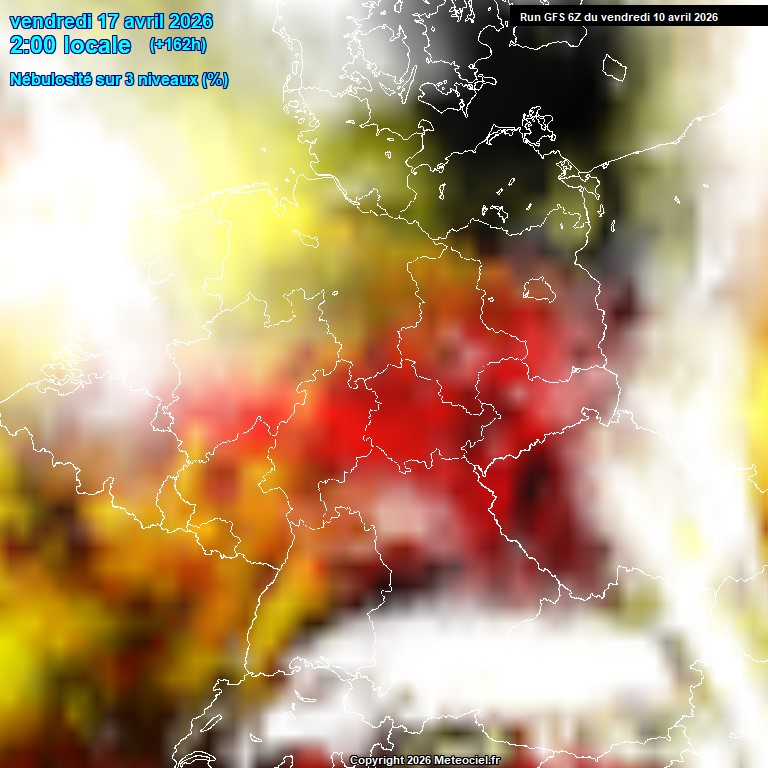 Modele GFS - Carte pr�visions 