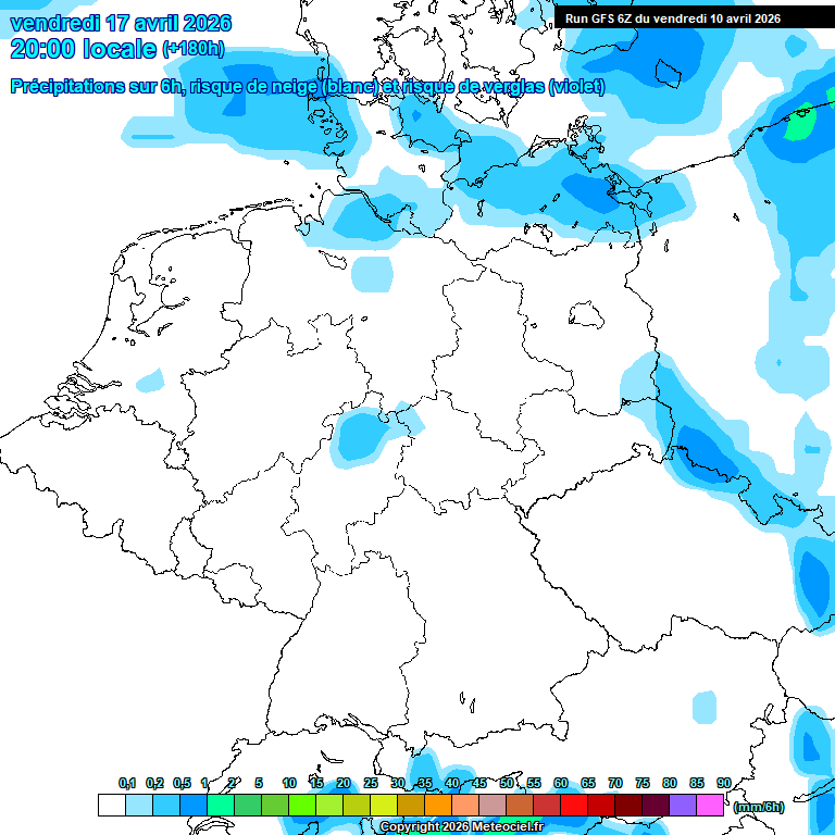 Modele GFS - Carte pr�visions 