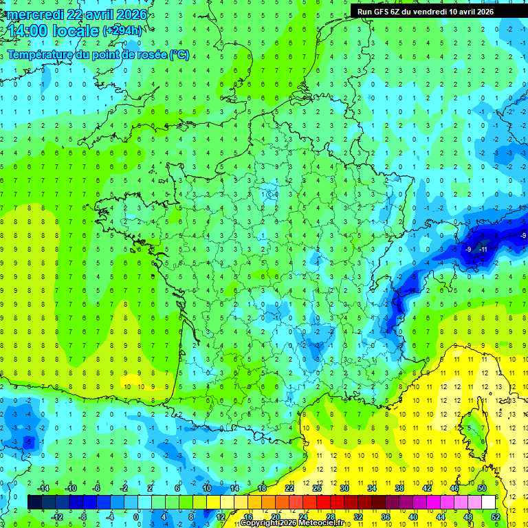 Modele GFS - Carte pr�visions 