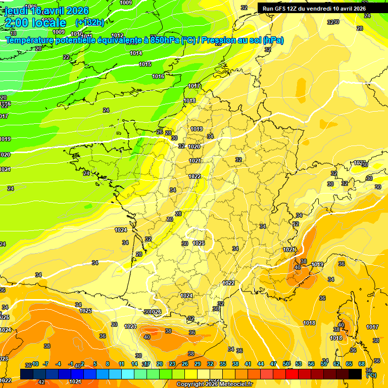 Modele GFS - Carte pr�visions 
