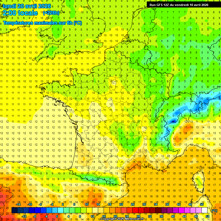 Modele GFS - Carte pr�visions 