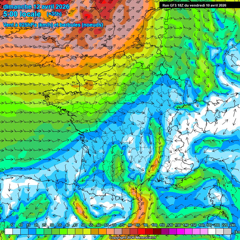 Modele GFS - Carte pr�visions 