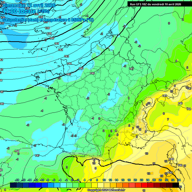 Modele GFS - Carte pr�visions 