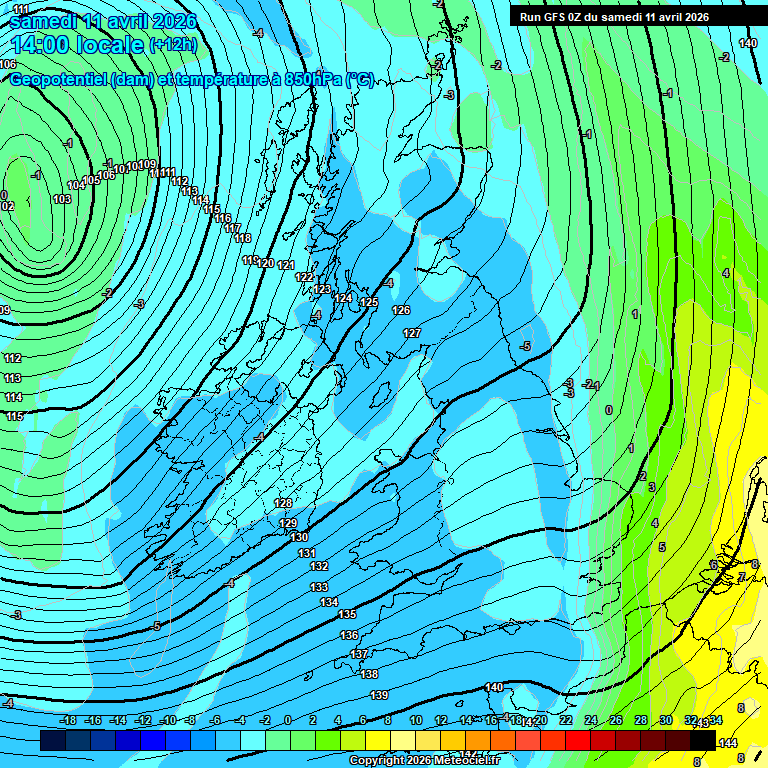 Modele GFS - Carte pr�visions 