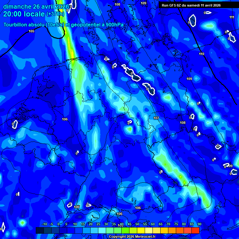 Modele GFS - Carte pr�visions 
