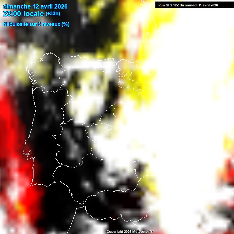 Modele GFS - Carte pr�visions 