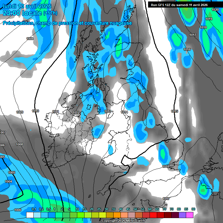 Modele GFS - Carte pr�visions 