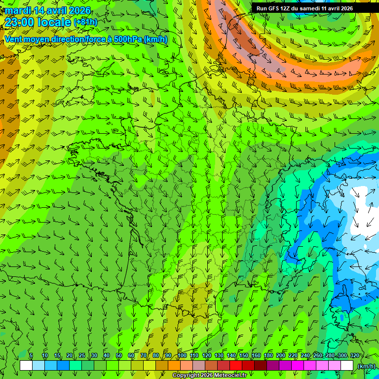 Modele GFS - Carte pr�visions 